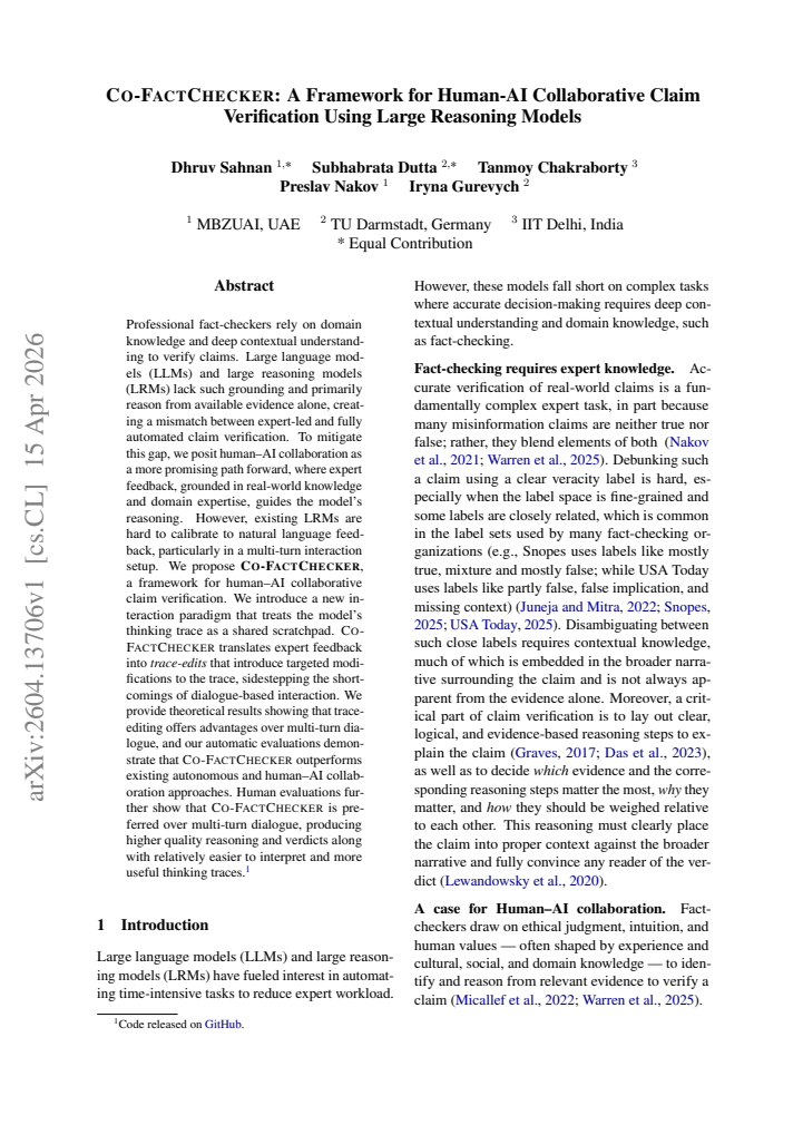 First page