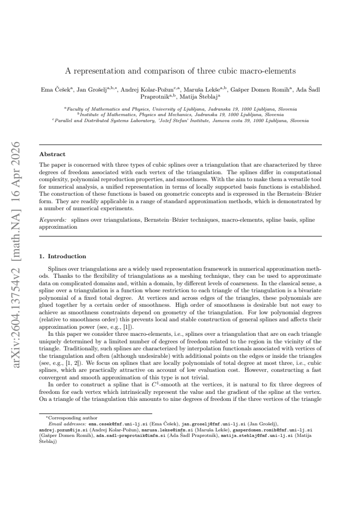 First page