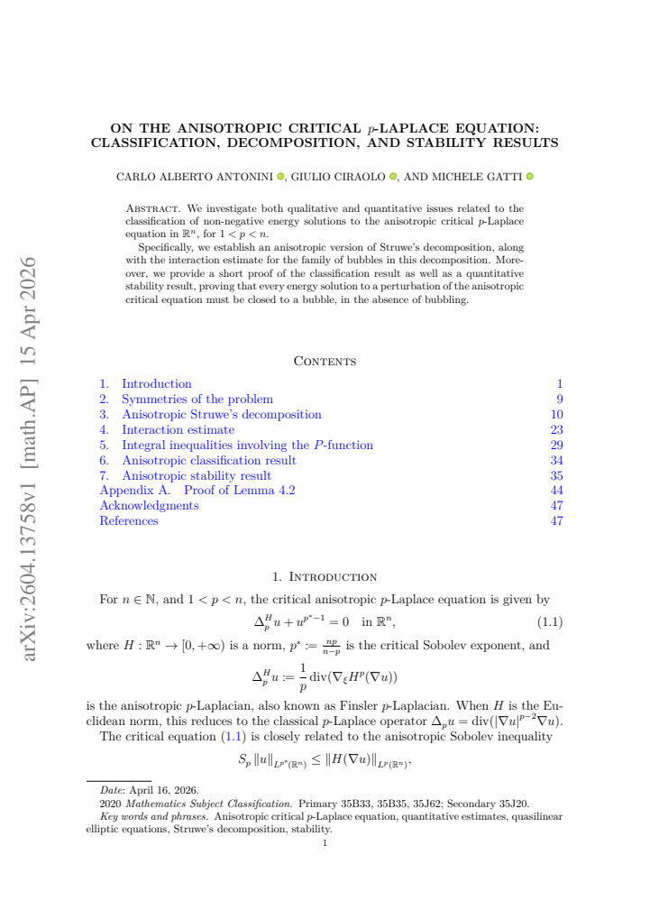 First page