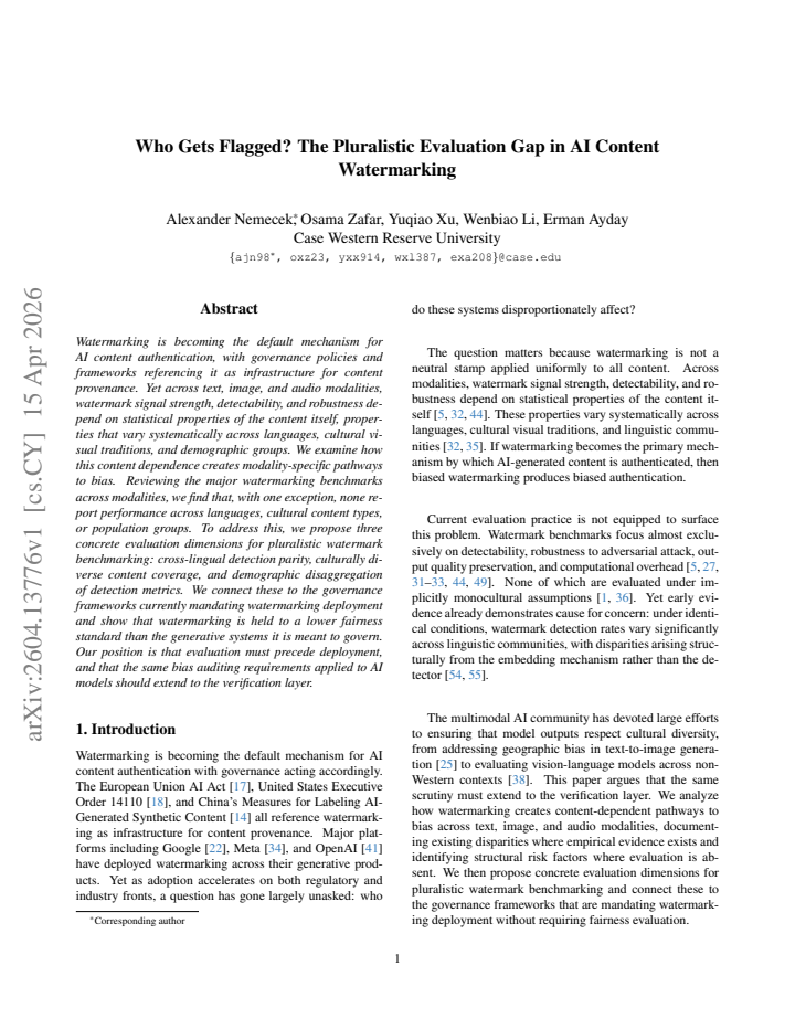 First page