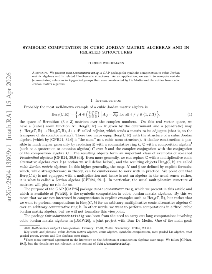 First page