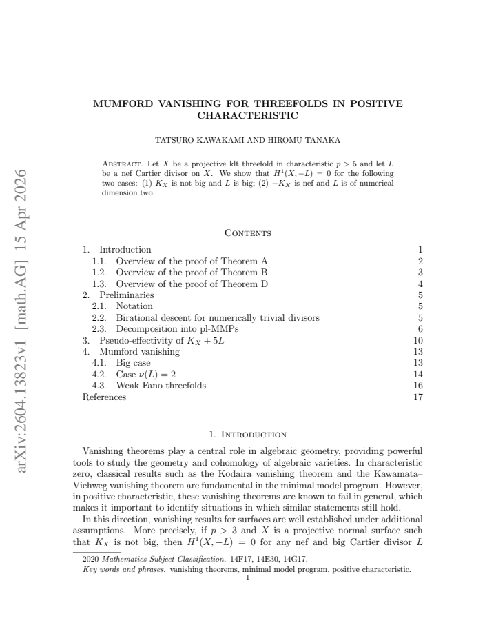 First page