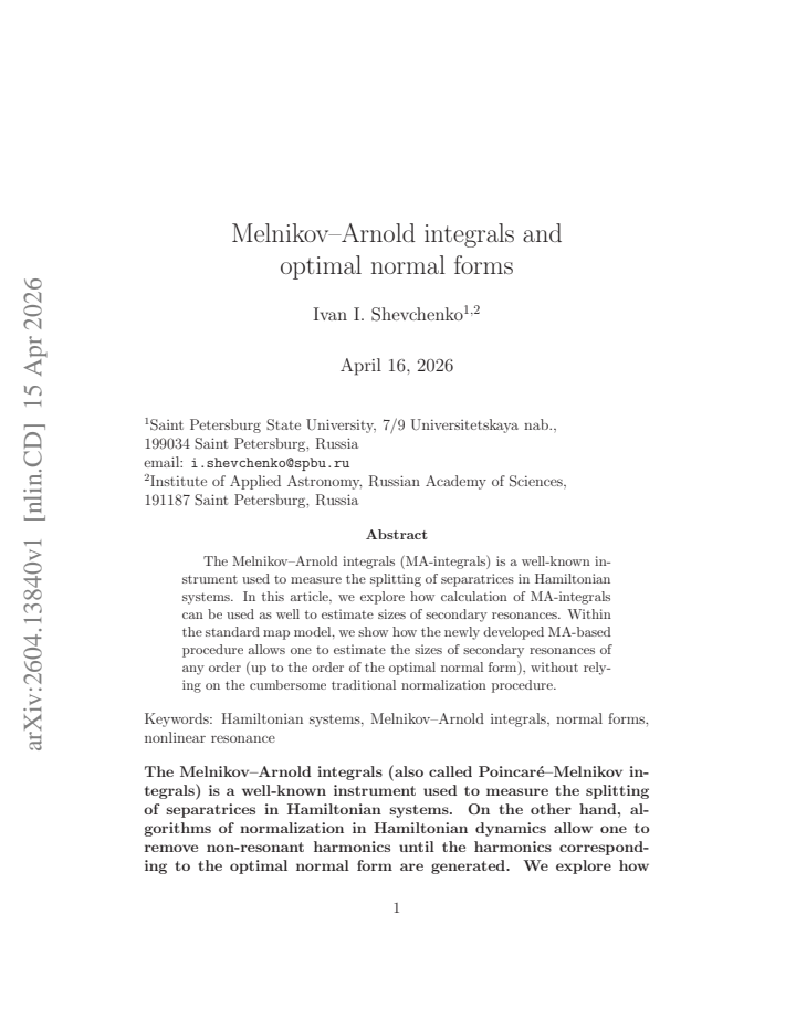 First page
