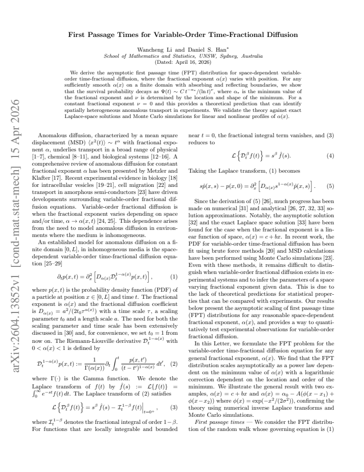 First page