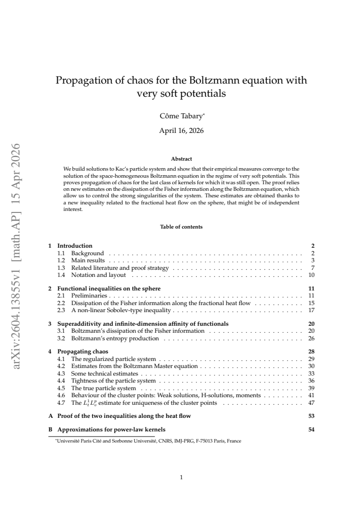 First page
