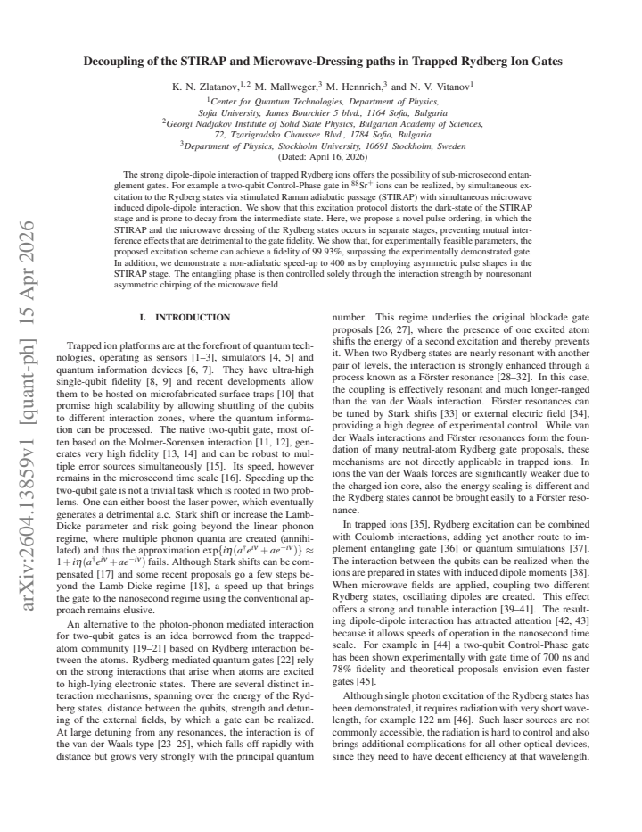 First page