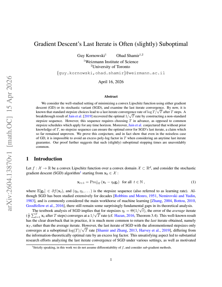 First page