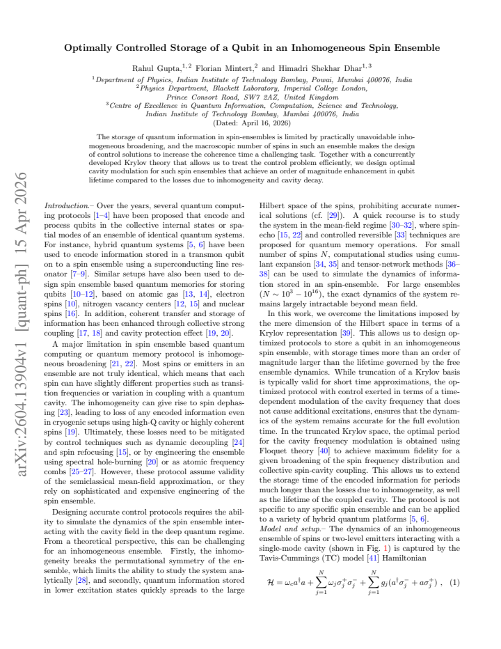 First page