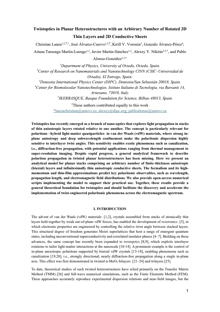 First page