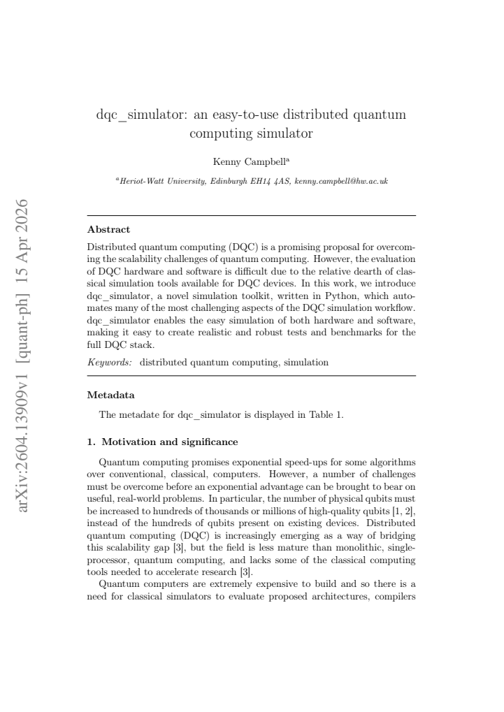 First page