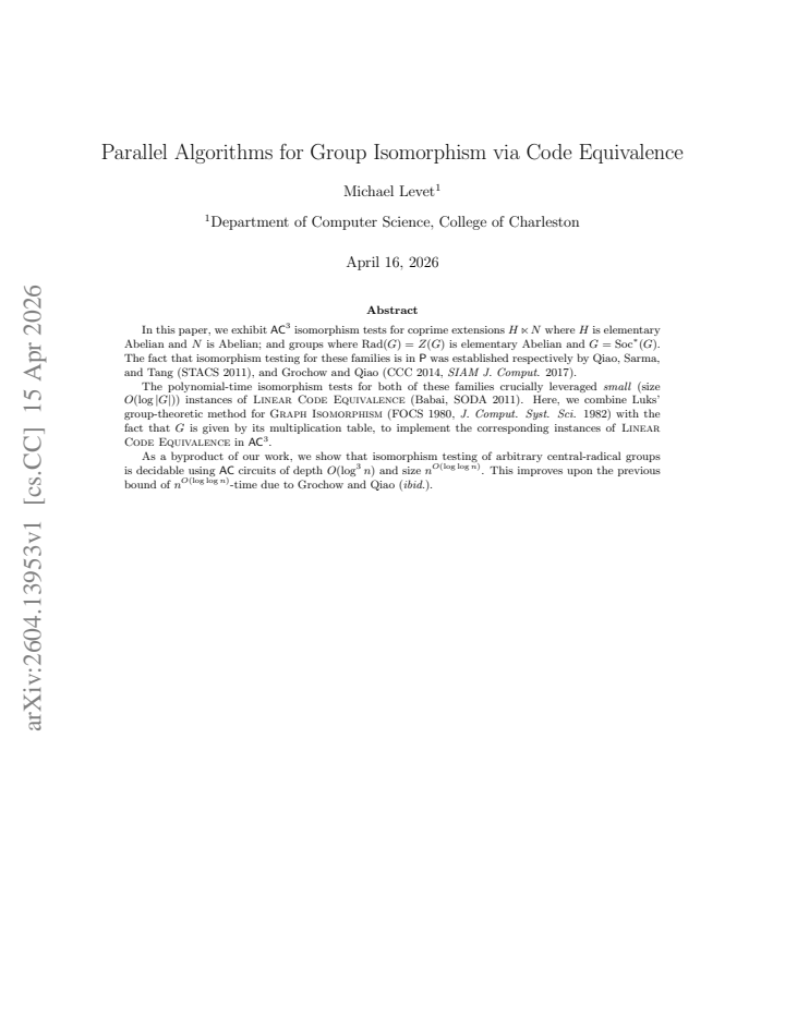 First page