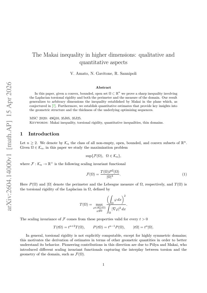 First page