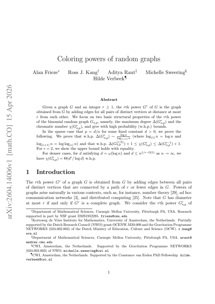 First page