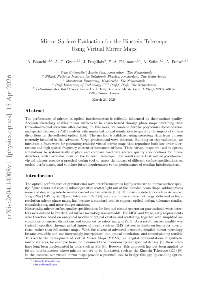 First page