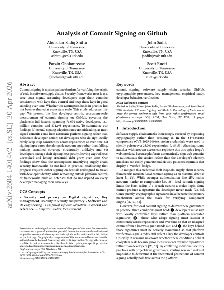 First page