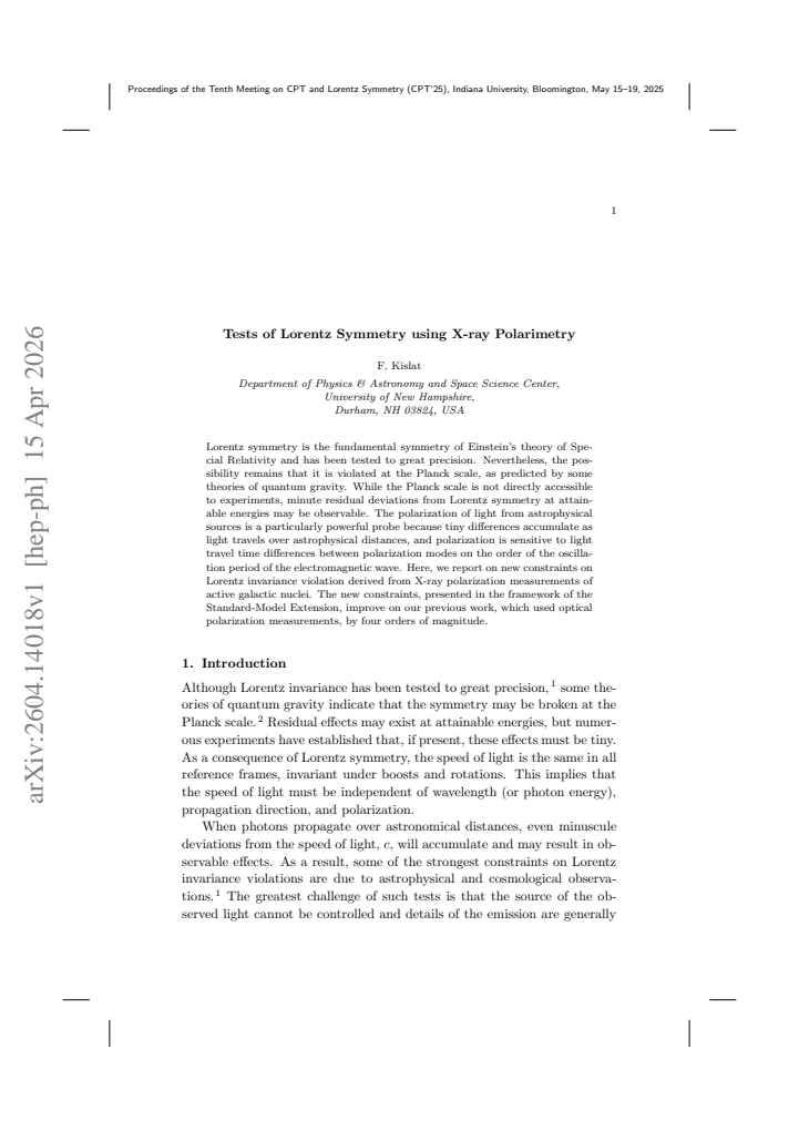 First page