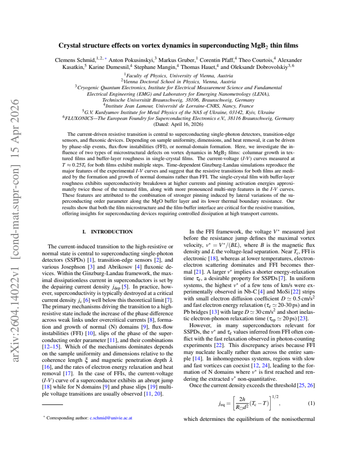 First page