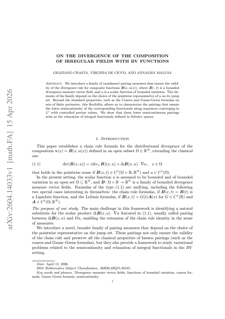 First page