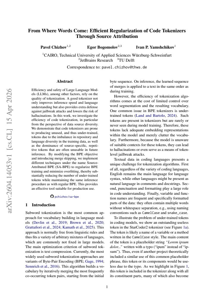First page