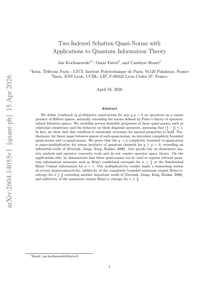 First page