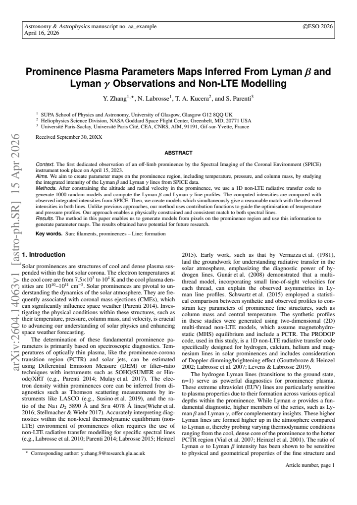 First page