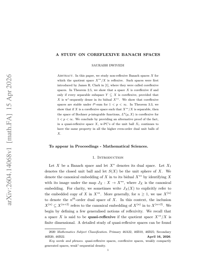 First page