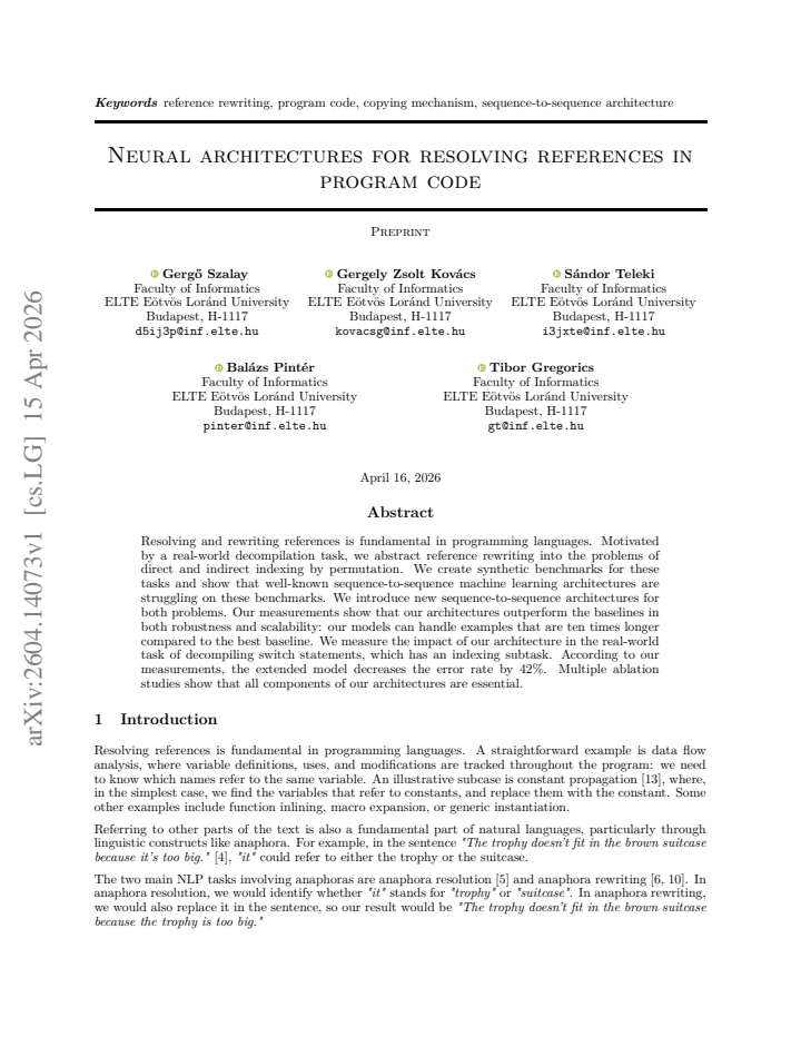 First page
