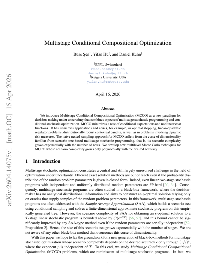 First page