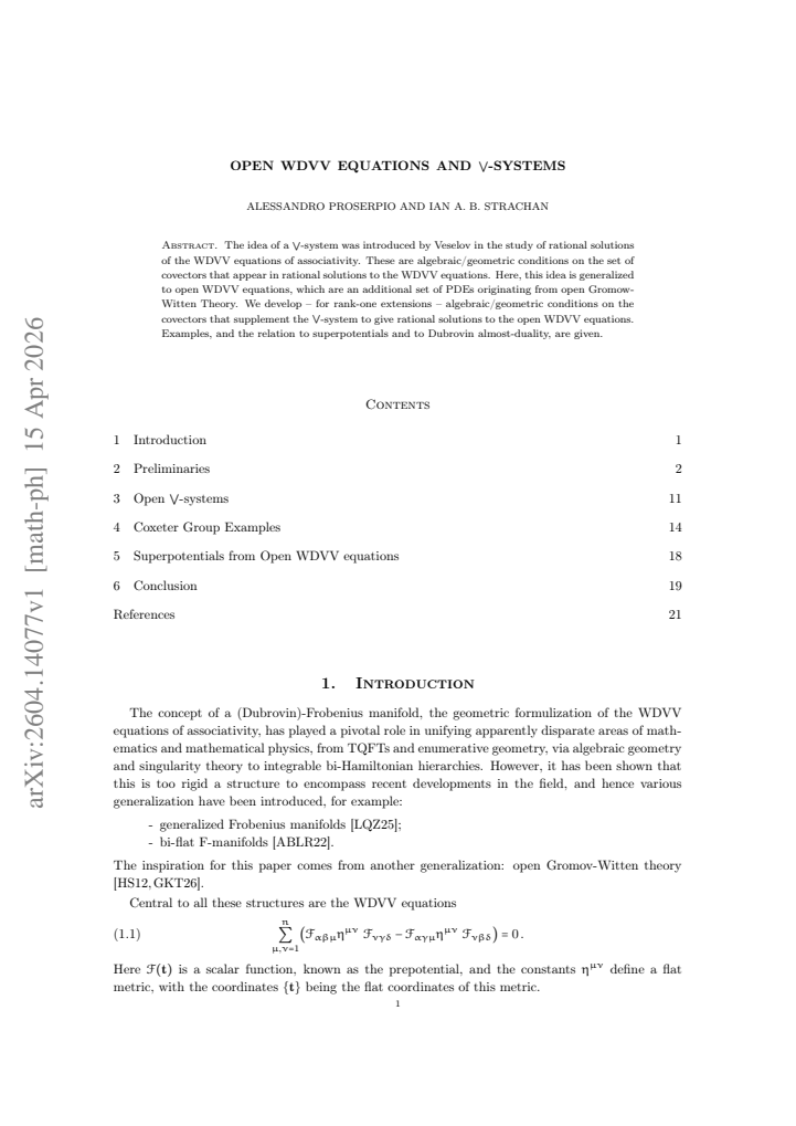 First page