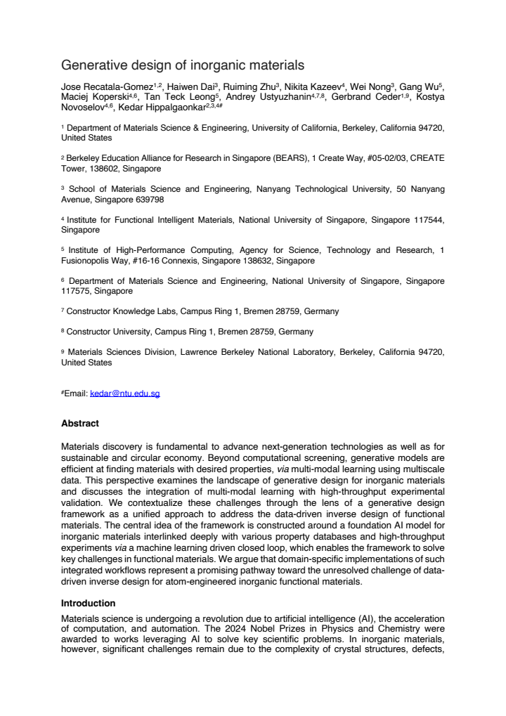 First page
