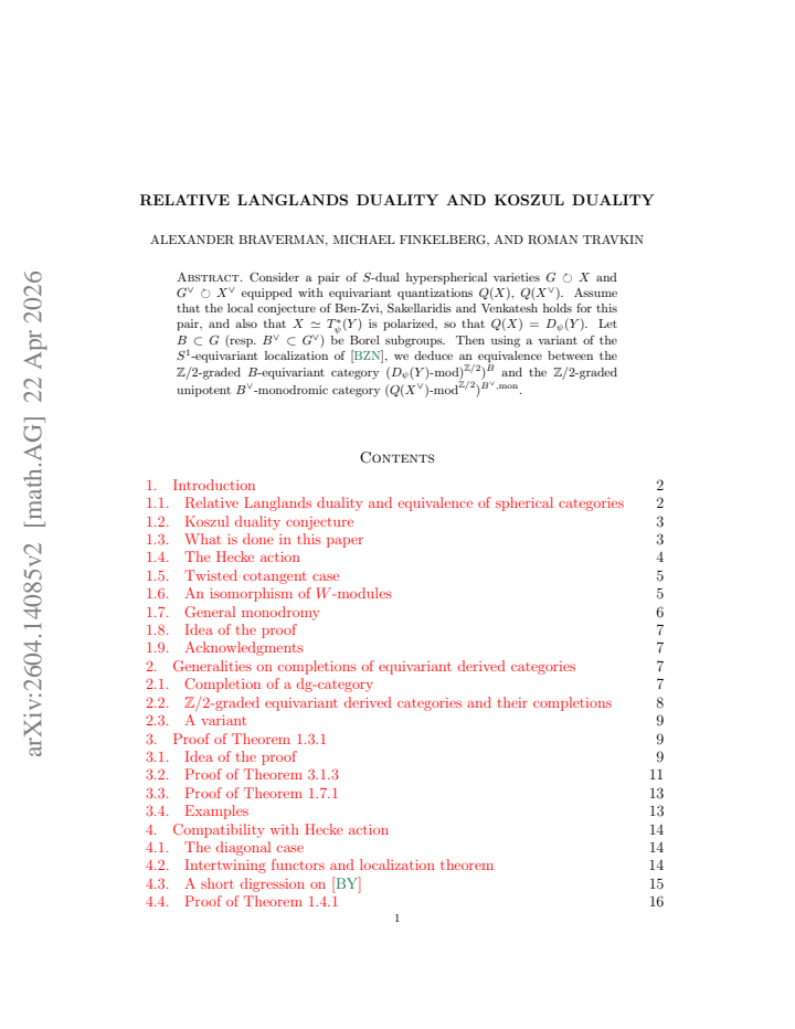 First page