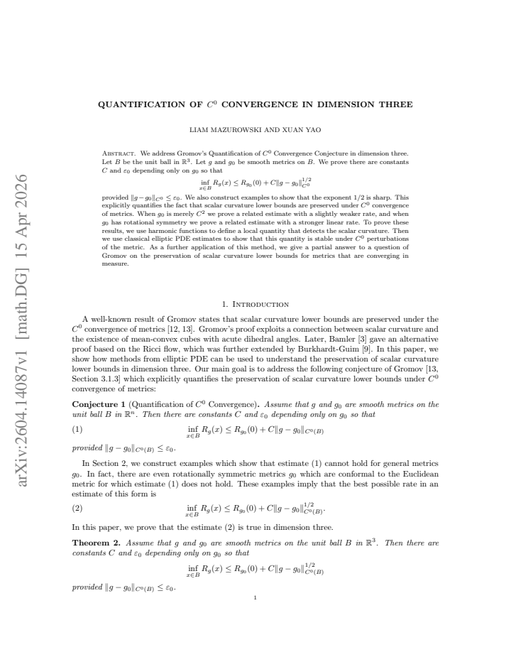 First page