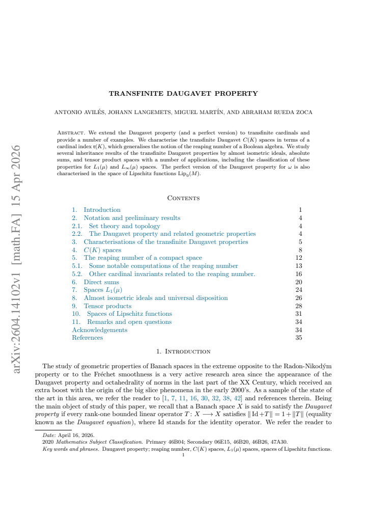 First page