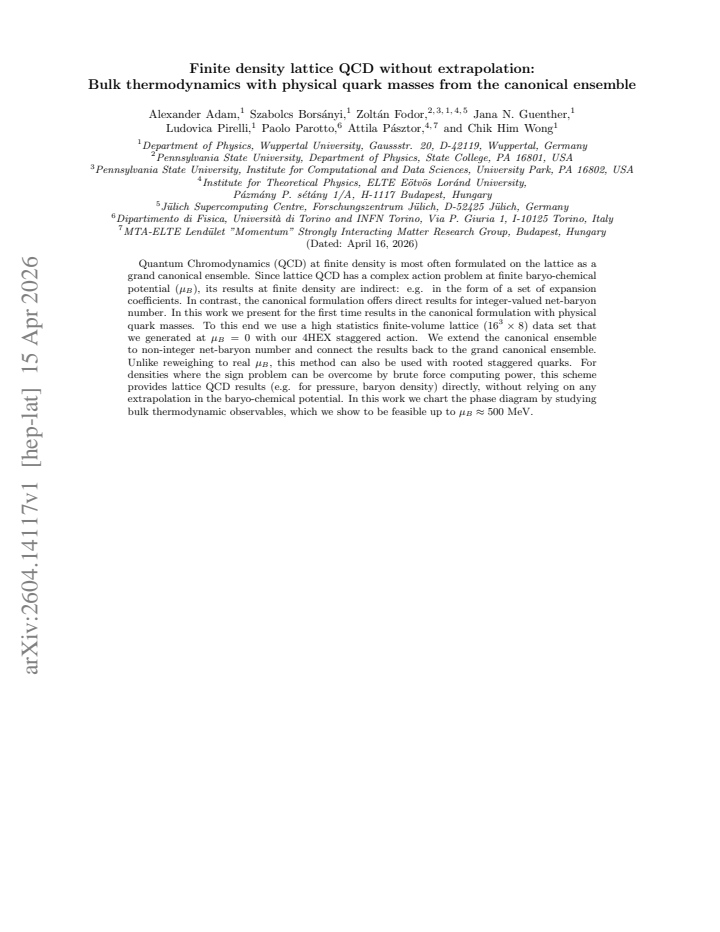 First page