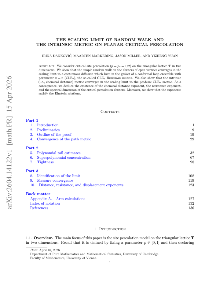 First page