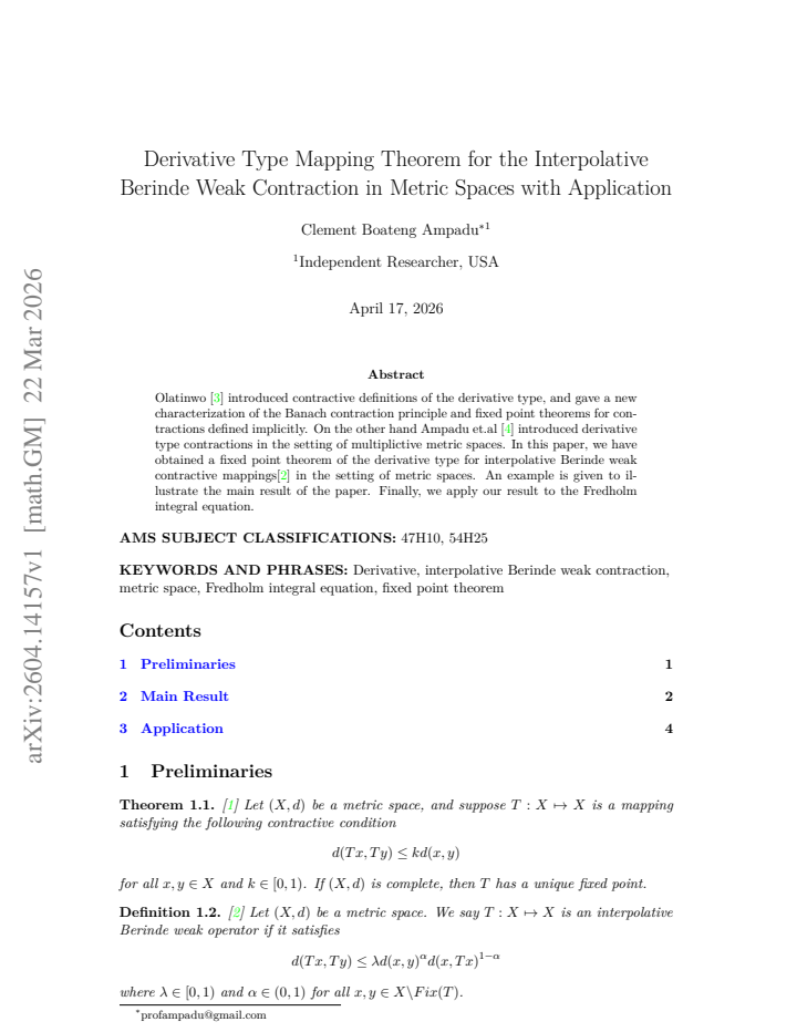 First page