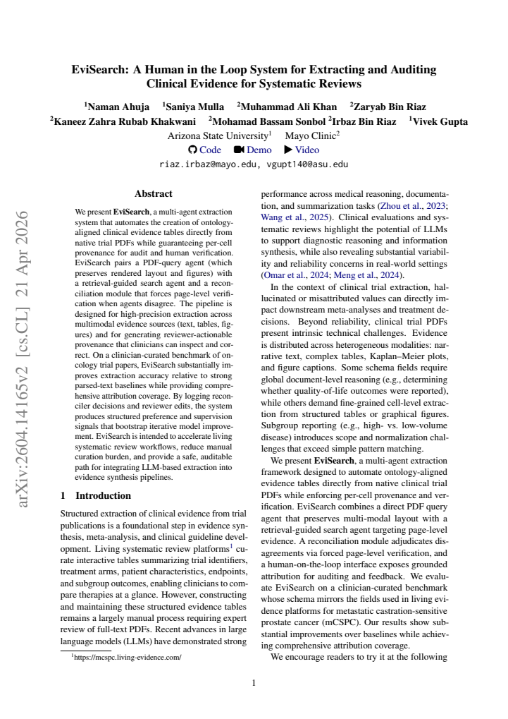 First page