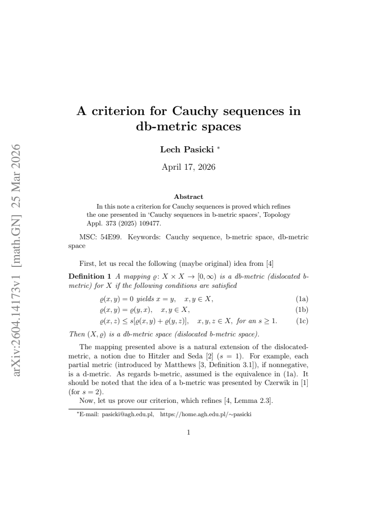 First page