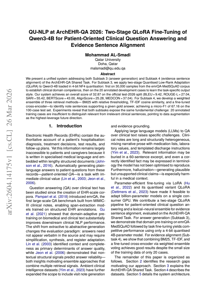 First page