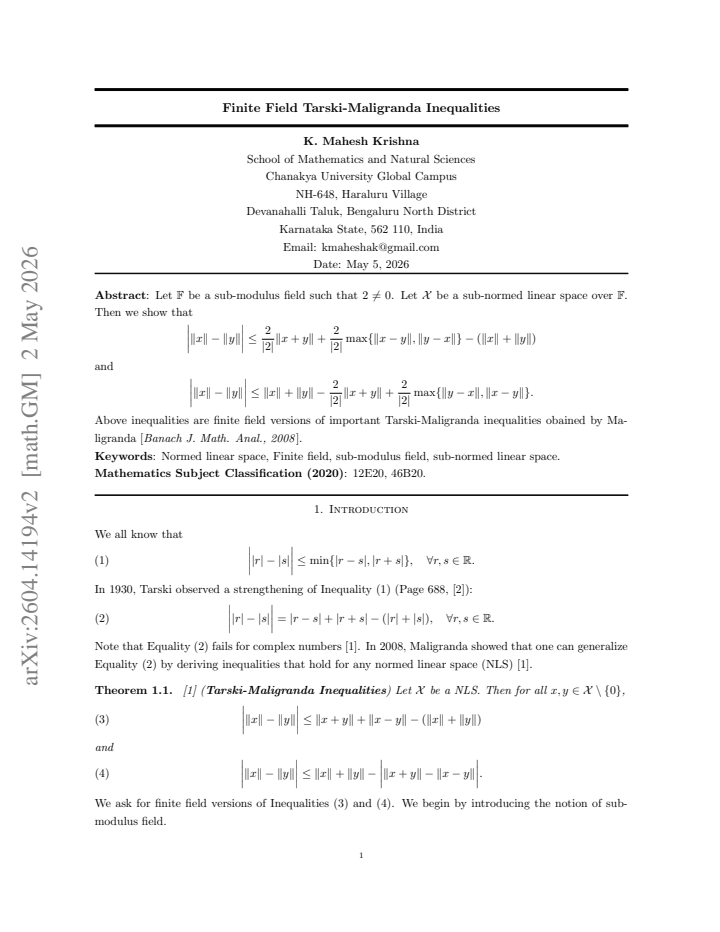First page