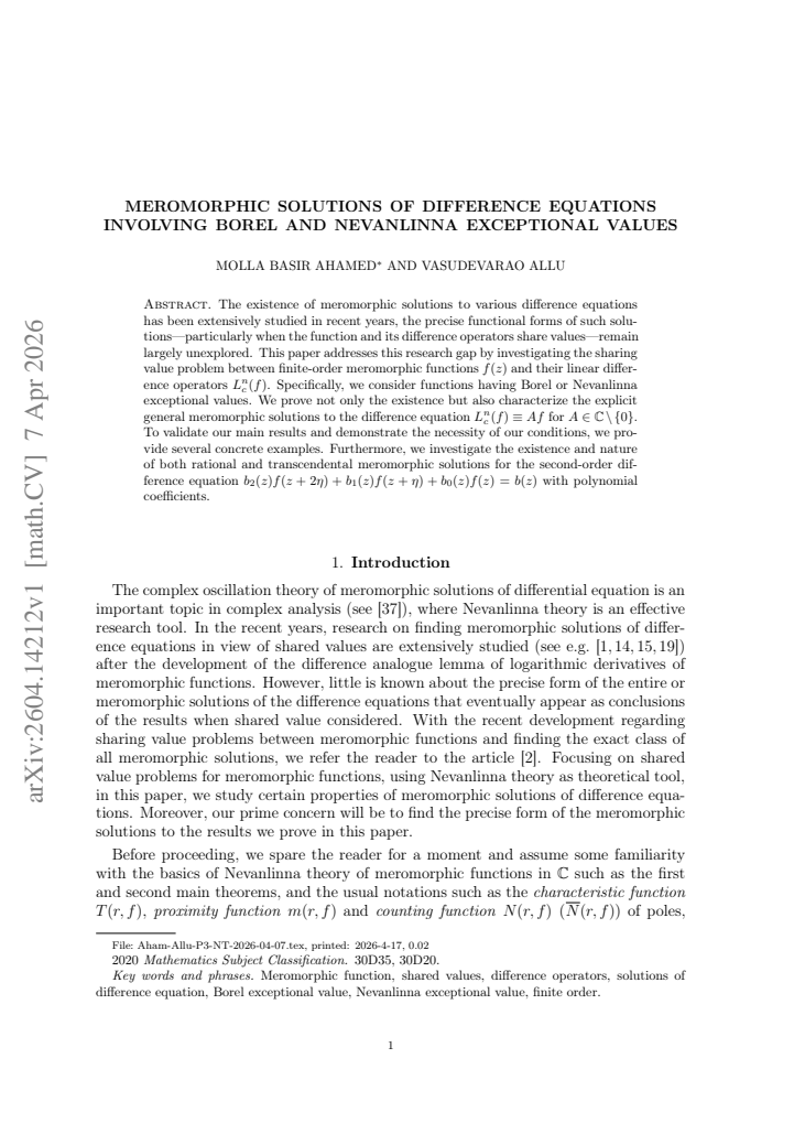 First page