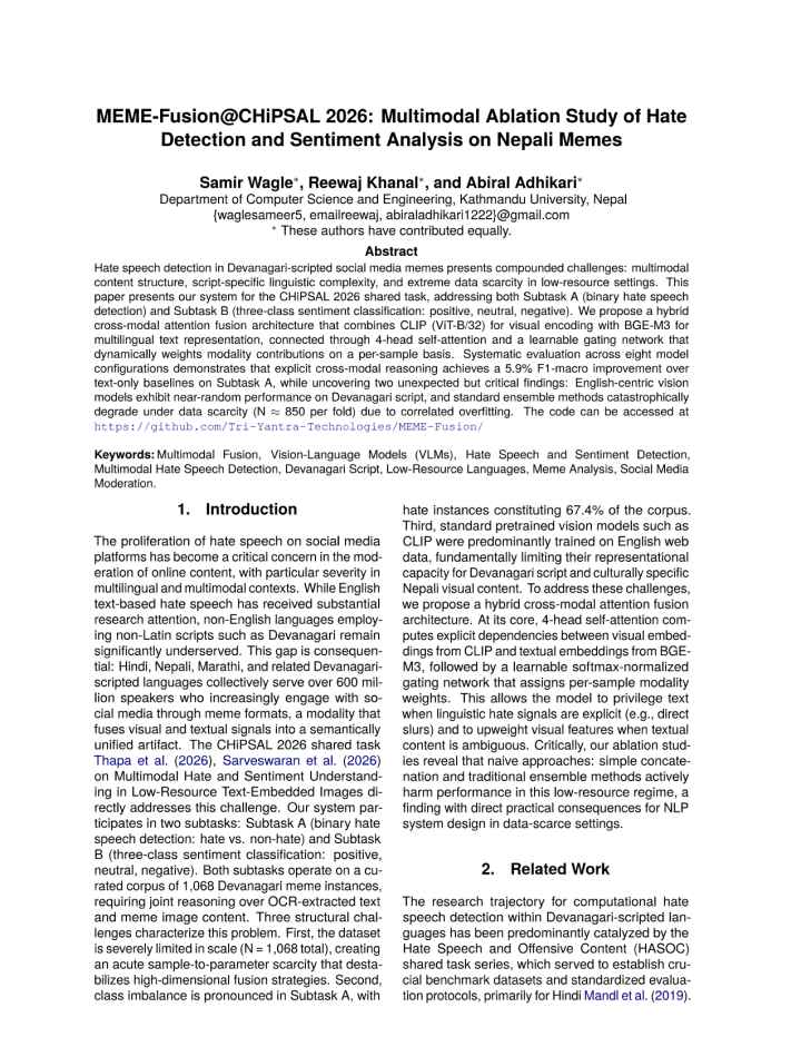 First page