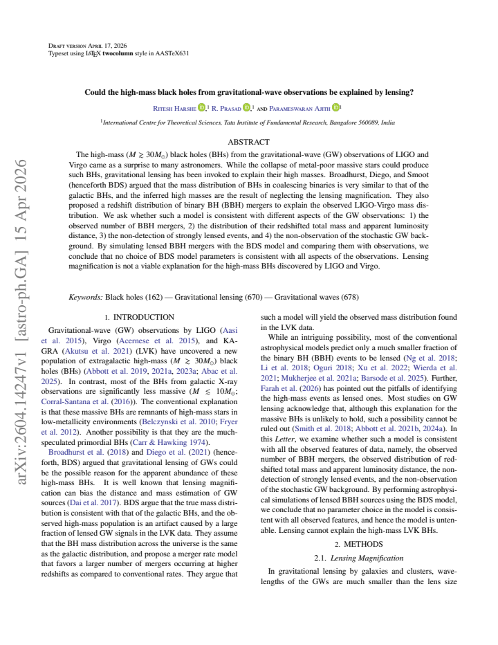 First page