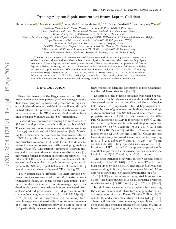 First page