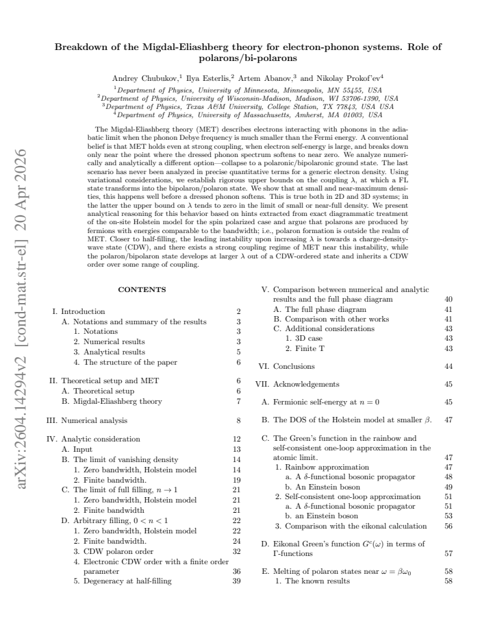 First page