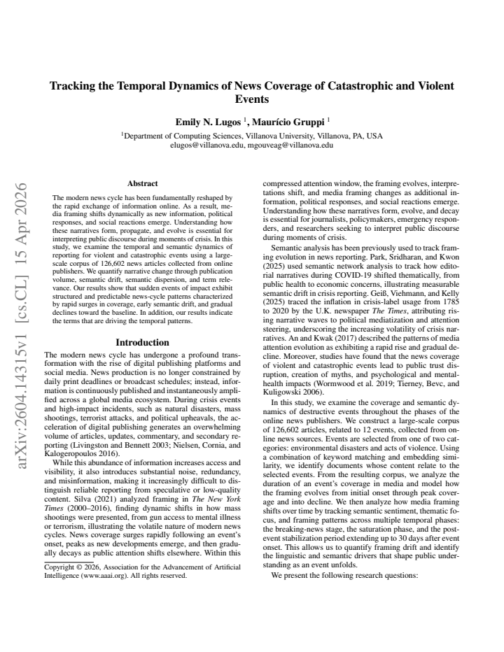 First page