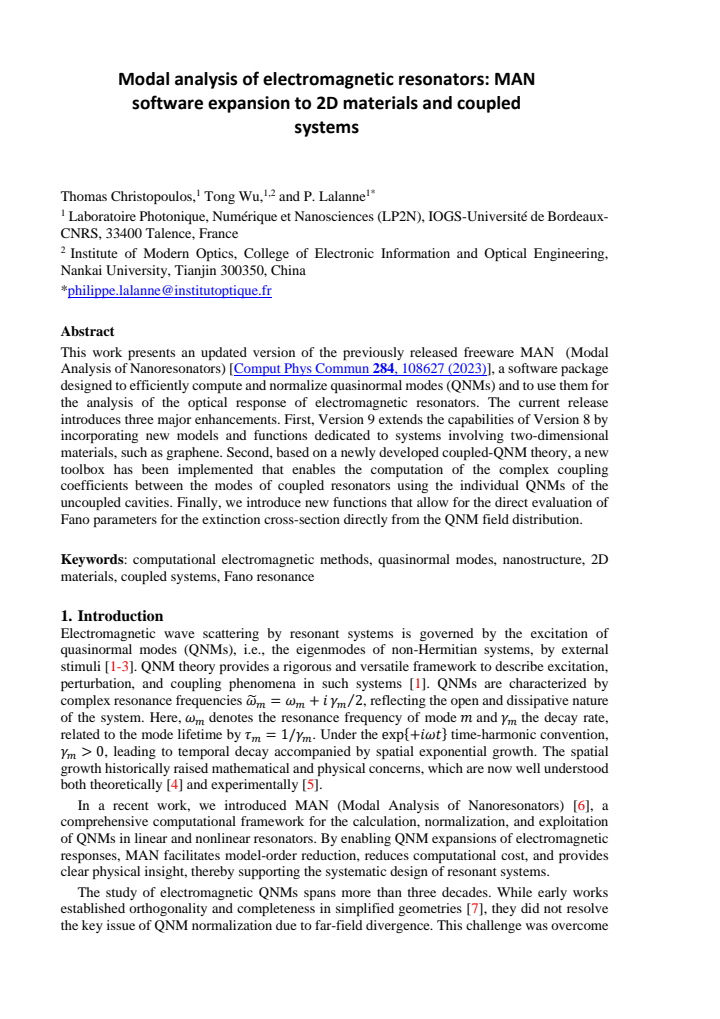 First page