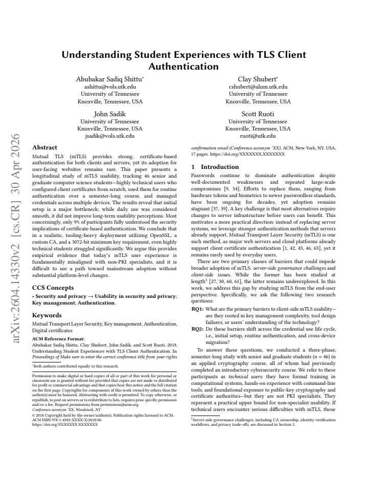 First page