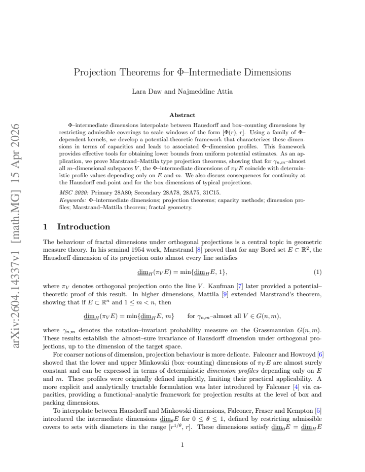 First page