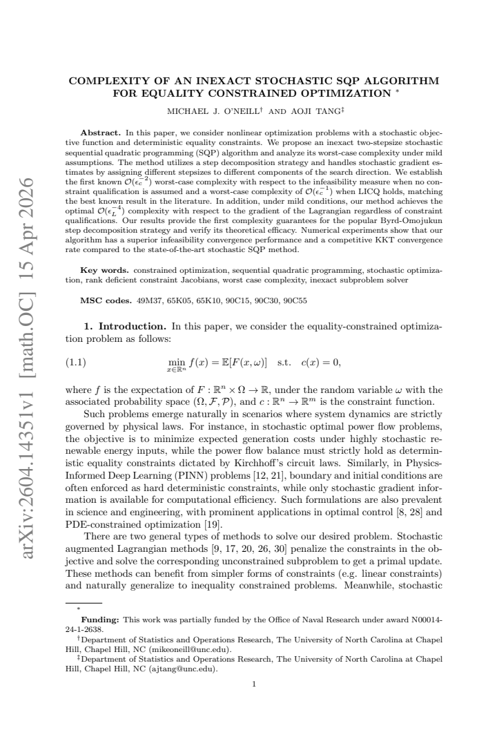 First page